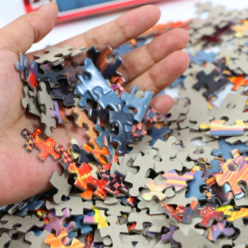 46*28cm Jigsaw Puzzles 500 Pieces Paper Picture Landscape Oil Painting Art Puzzles Decompression Toys for Adults Family Games