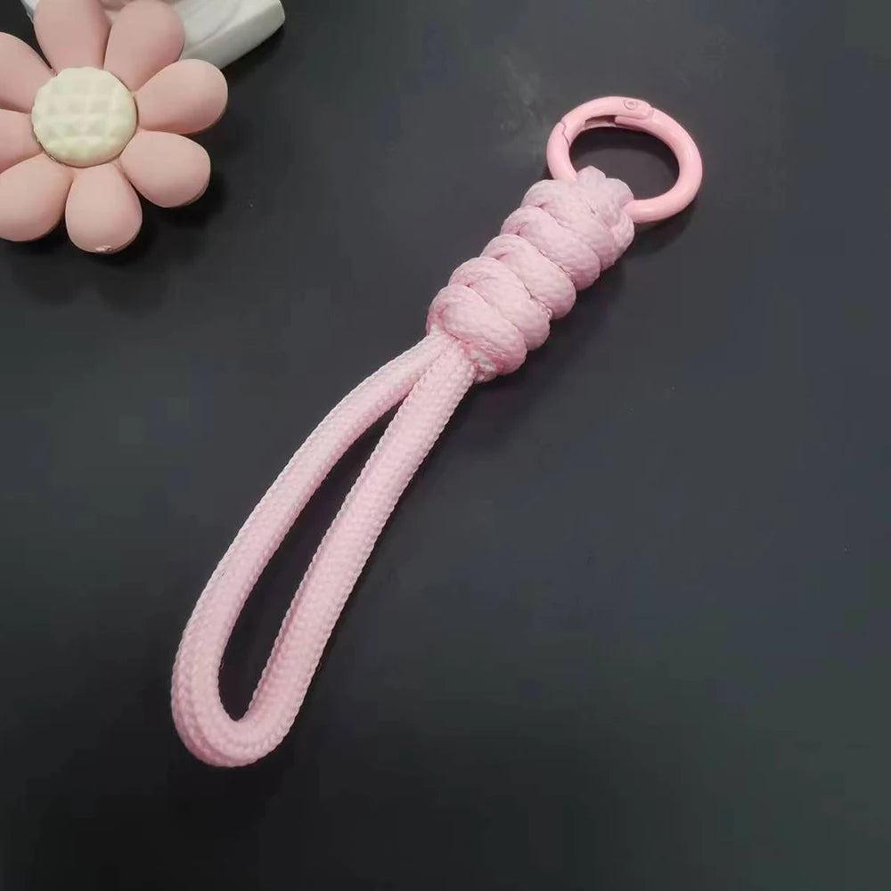 Paracord Braided Keychain Wrist Lanyard for Outdoor Everyday Carry