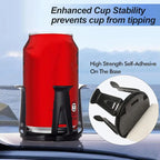 1/2Pcs Car Beverage Holder Adhesive Cup Storage Rack Car Cup Bottle Holder Multifunction Drink Rack Auto Accessories Black