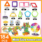 64-184PCS Kids Magnetic Building Blocks – STEM Construction Toy Set