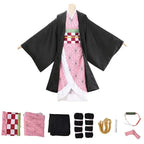 Nezuko Kamado Anime Cosplay Costume – Demon Slayer Kids Outfit