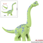 Jurassic Raptor Building Blocks Mini Dinosaur Construction Toy Set