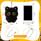 Assorted Black Cat Plush Keychain Cute Bag Charm