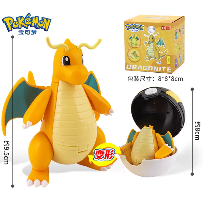 Pokemon Figures Toys Pocket Monsters Ball Model Pikachu Gengar Pokeball Dragonite Snorlax Pokeball Action Figures Toy