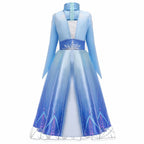 Elsa Anna Kid Princess Girls Dress Rapunzal  Kids Cosplay Halloween Vestidos Children Costume Birthday Party Dress
