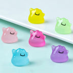 6Pcs/Set Pocket Monsters Anime Figure Kawaii Ditto In Disguise Change At Will 1.5cm PVC Adult Pokemon Model Dolls Toy Gift