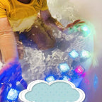 12Pcs Baby Bath Bathtub LED Light Up Toys Colorful Waterproof Glowing Bath Toys for Boys Girls Infant Birthday Xmas Gift
