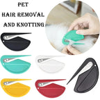 Multicolor Pet Knot Cutter Hair Remover Stainless Steel Painless Safe Grooming Brush for Dogs Cats Effective Shedding Comb Tool