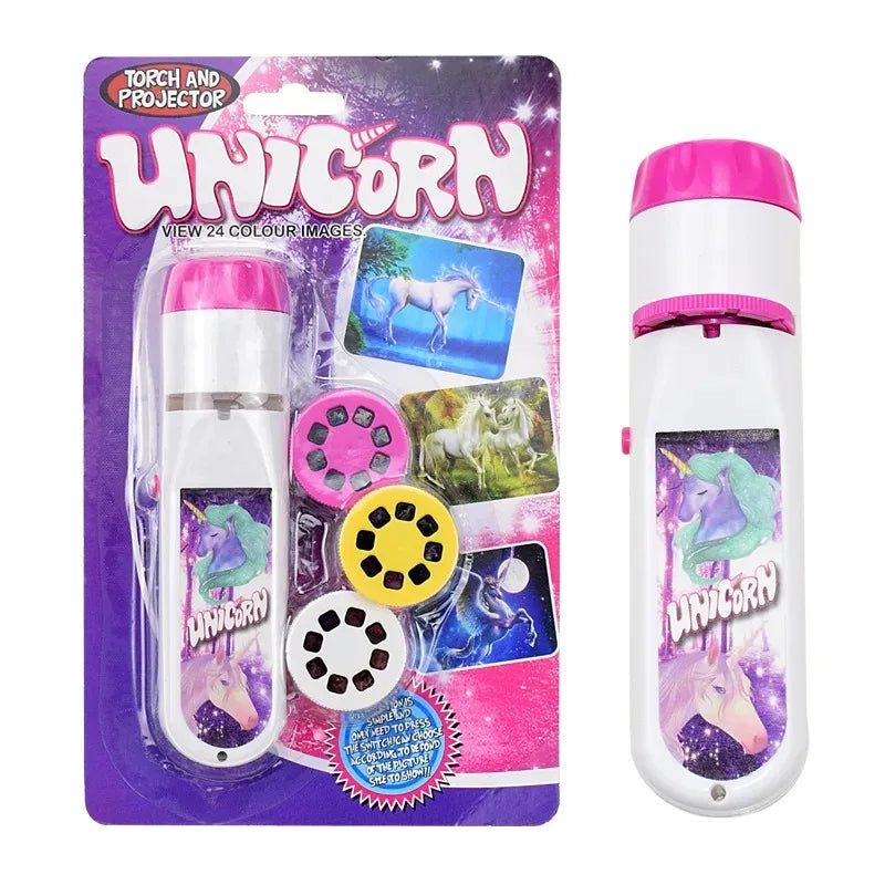 Children's Fun Projector Light Flashlight Puzzle Early Education Projection Light Baby Bedtime Toy