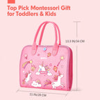 Montessori Toddler Busy Board Activity Book for Fine Motor Skills Learning