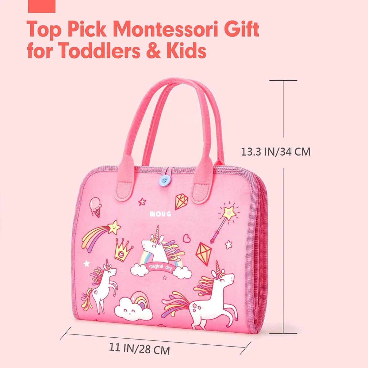 Montessori Toddler Busy Board Activity Book for Fine Motor Skills Learning