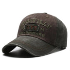 Washed Embroidered Baseball Cap with Curved Brim for Everyday Style