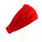 Wide Cotton Knotted Sports Headband for Women