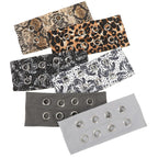Punk Wide Elastic Eyelet Headband for Women
