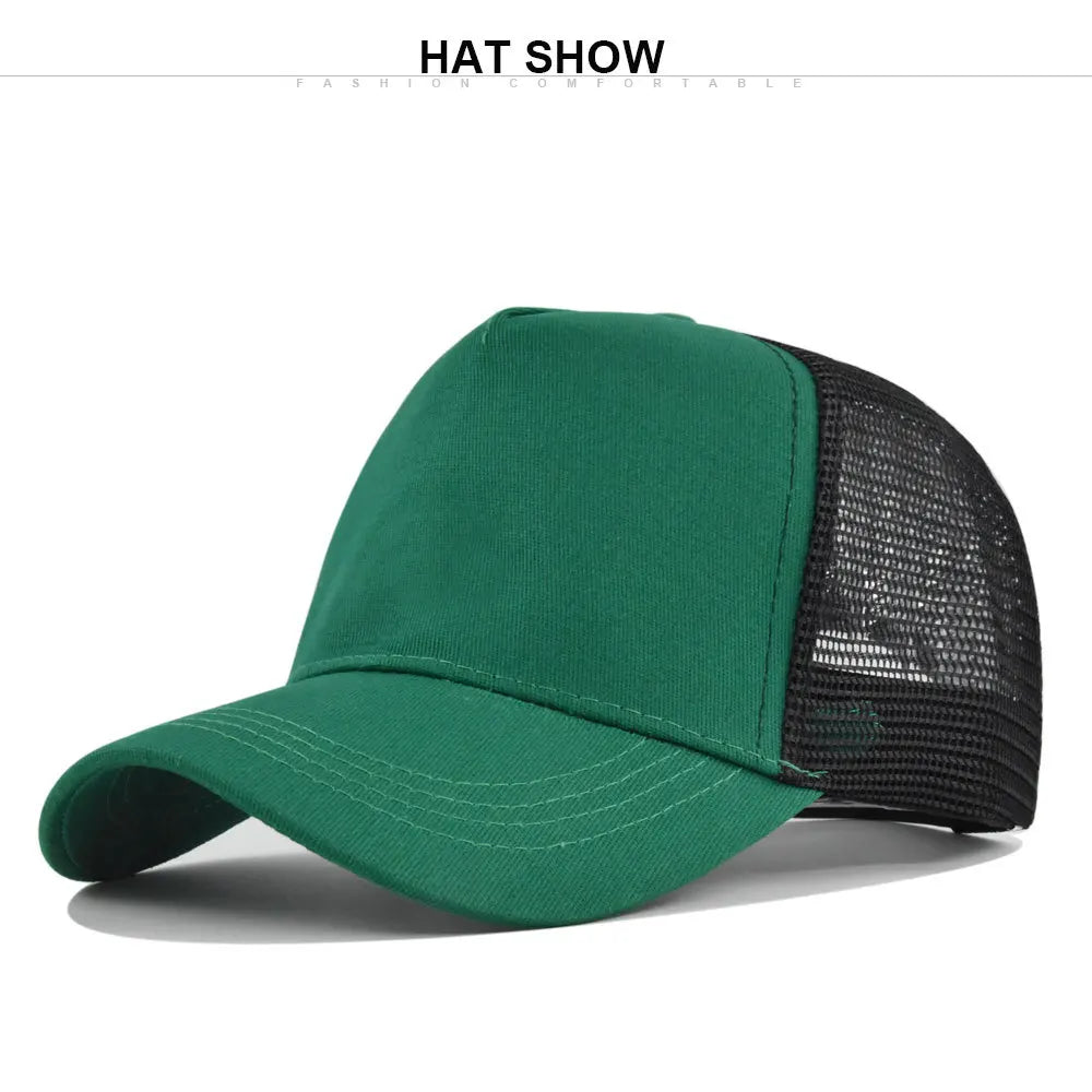 Custom Logo 5 Panel Mesh Baseball Cap for Outdoor Branding