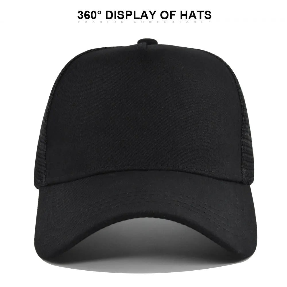 Custom Logo 5 Panel Mesh Baseball Cap for Outdoor Branding