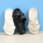 Halloween Personalized Skull Design Women Slippers Summer Outdoor Fun Slide Thick Sole Platform Beach Non-Slip Women Sandal