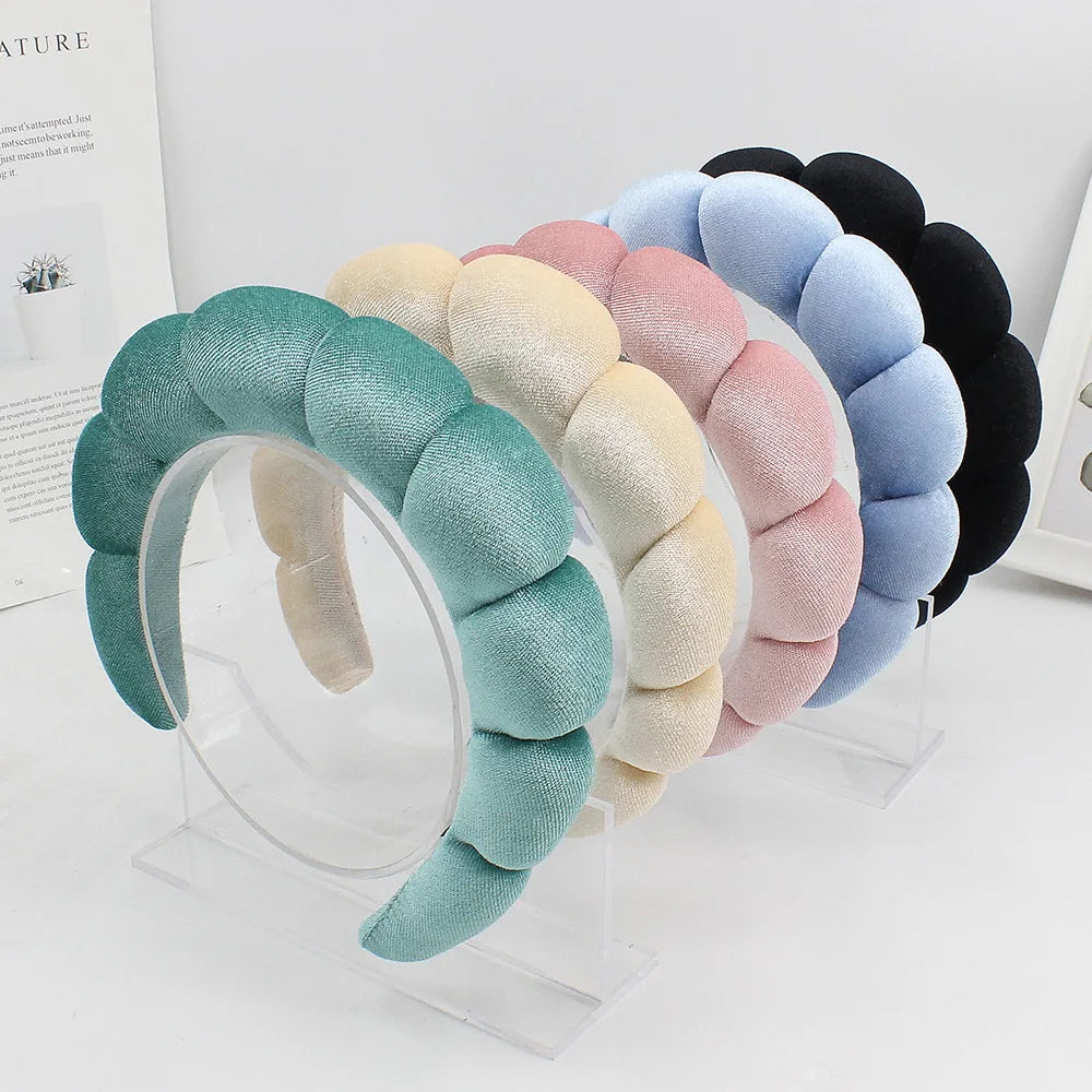Velvet Sponge Spa Headband for Face Washing & Skincare