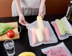 Reusable Silicone Food Storage Bags – Leakproof Freezer Storage Set
