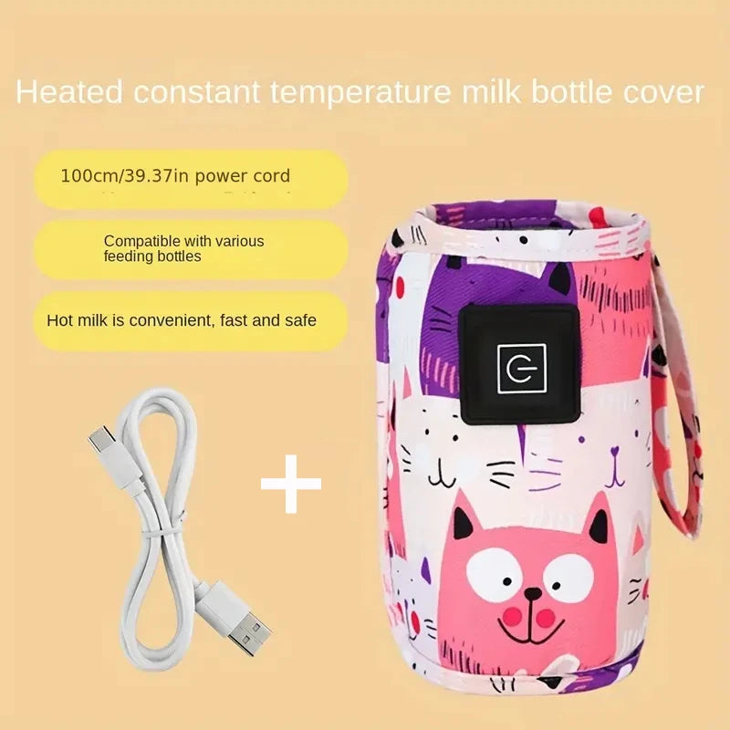 Portable USB Baby Bottle Warmer for Travel & Stroller