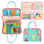 Montessori Busy Board Sensory Learning Toy for Preschool Kids