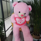 Birthday Gift 80/100Cm Big LOVE Plush Toy Bear Giant Stuffed Animals Kawaii Large Soft Pillow Dolls Grilfriend Girls Wife Room