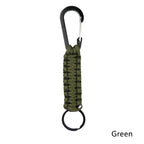 Tactical Paracord Keychain Survival Lanyard with Carabiner Cli