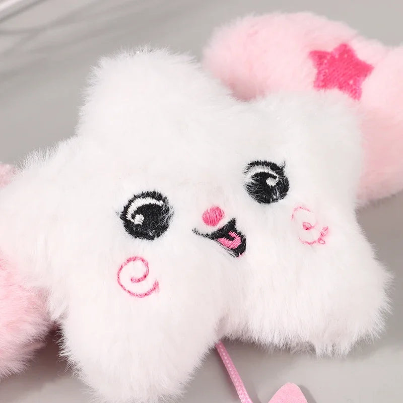 Star Plush Pendant Keychain Bag Charm Cute Doll Hanging Accessory