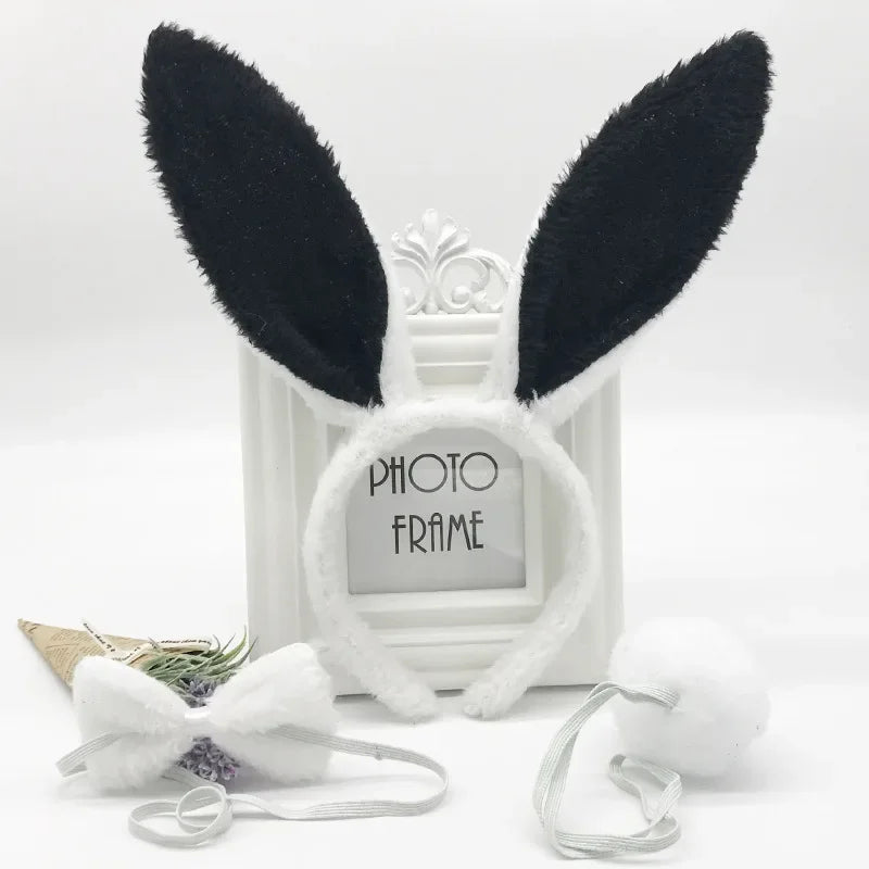 3pcs /set New June 1 Children's Day Holiday Party Activity Performance Animal Plush Rabbit Ears Hair Hoop Accessories Headdress