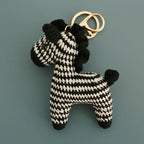 Funny Zebra Crochet Keychain Sheep Animal Bag Charm