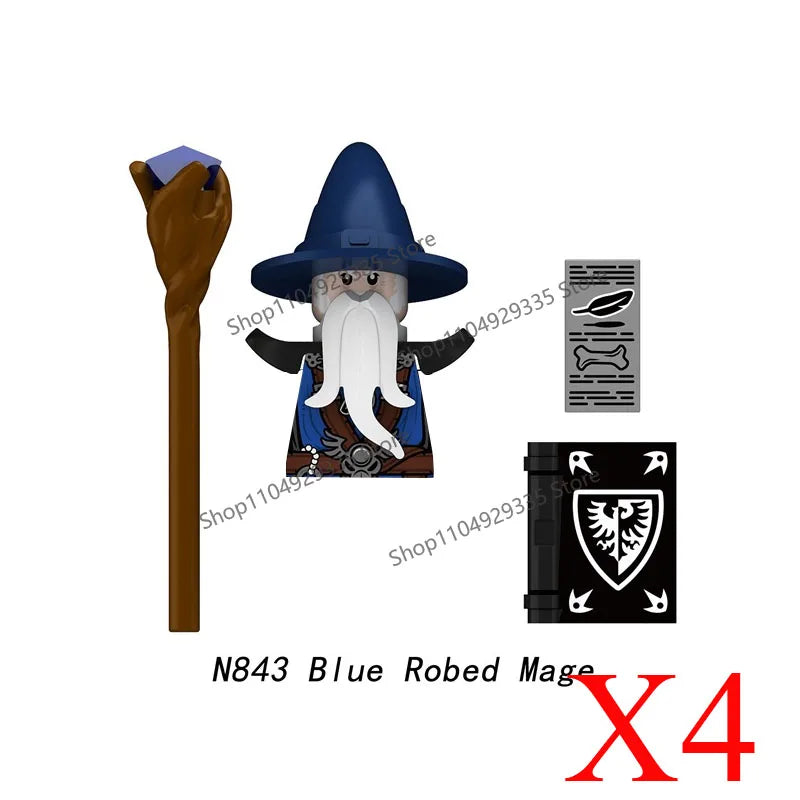 Halloween Scene Building Blocks Skeletons Ghosts Army King Assembled Charactesrs Figures DIY Accessories Bricks Toys Kids Gifts
