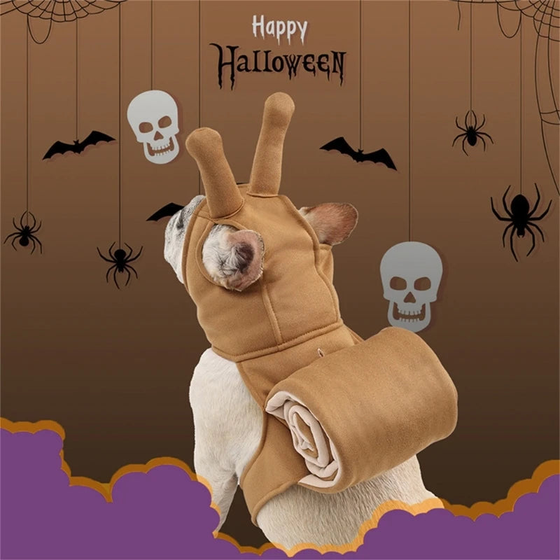Dogs Jumpsuit Winter Warm Dogs Clothes for Dogs Snail Shape Halloween Pet Clothing Rabbits Cats Christmas Jumpsuit Y5GB