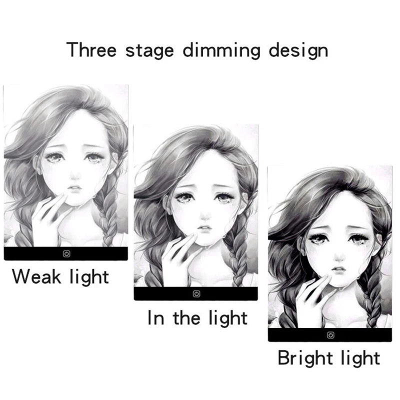 LED Drawing Copy Pad 3-Level Dimmable Light Tracing Board for Kids