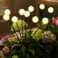 Solar Powered Plush Ball Lights for Outdoor Courtyard Atmosphere Decoration, Lawn Decoration, Dandelion Ground Mounted Lights