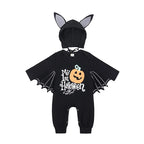 Baby's First Halloween Costume Black Bat Romper Jumpsuit Infant Boys Girls Purim Party Carnival Fancy Dress Cosplay Long Short