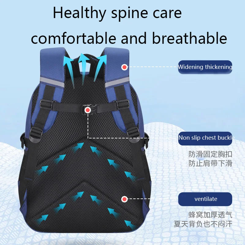 Kids Astronaut Waterproof School Backpack