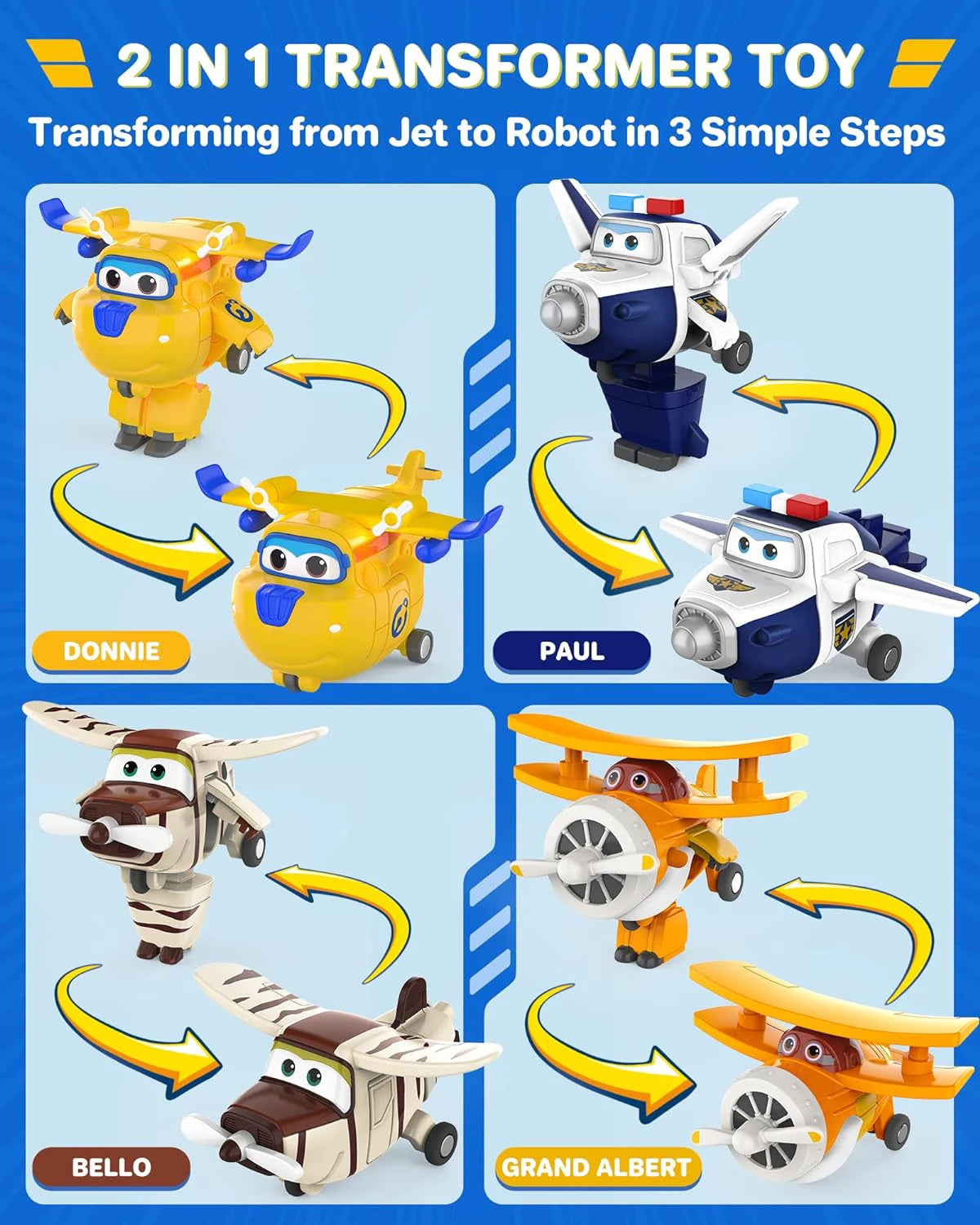 Transforming Airplane Toy Set