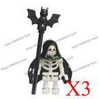 Halloween Scene Building Blocks Skeletons Ghosts Army King Assembled Charactesrs Figures DIY Accessories Bricks Toys Kids Gifts