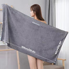 Large Microfiber Hair Towels Ultra Soft Hair Towel Wrap with Elastic Loop for Curly Hair Long & Short Hair
