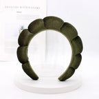 Velvet Sponge Spa Headband for Face Washing & Skincare