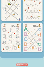 Montessori Reusable Tracing Workbook for Kids Handwriting Practice