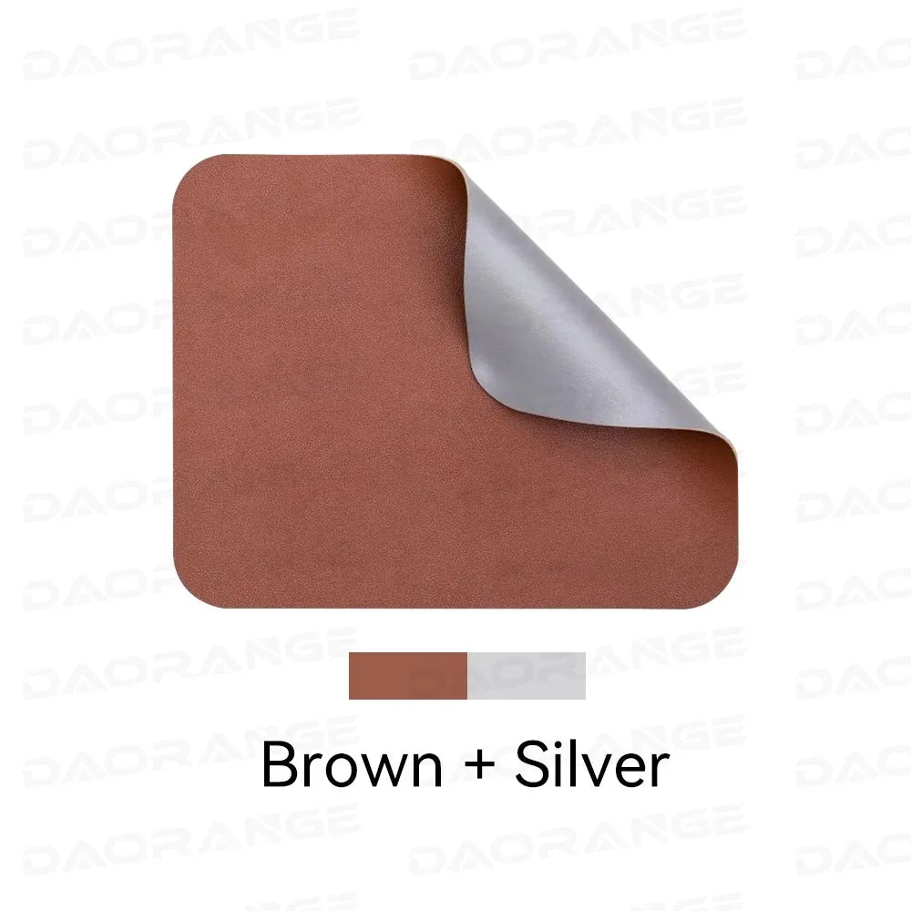 Creative Universal Anti-slip Mouse Pad Leather Gaming Mice Mat New Desk Cushion Fashion Comfortable For Laptop PC MacBook