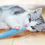 Silicone Fish Cat Toothbrush Toy for Interactive Teeth Cleaning Play