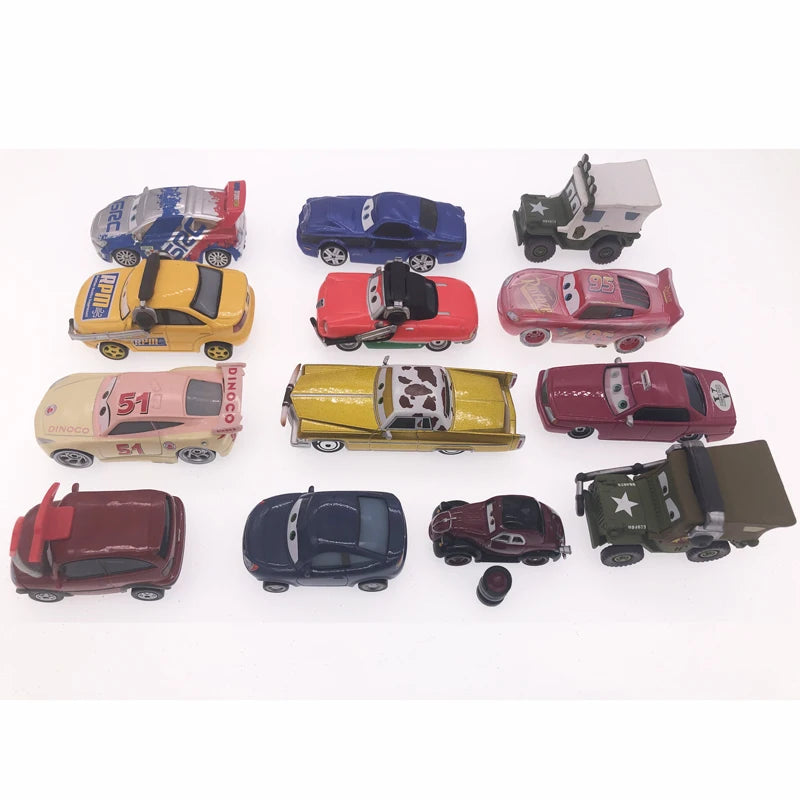 Pixar Cars Scarcity Version Lightning McQueen Curz Ramirez Tex Dinoco Sarge Metal Diecast Vehicle Model Toys Kid Boy Gift