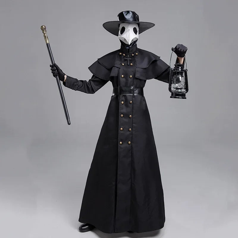 Plague Doctor Costume – Medieval Hooded Robe Cosplay Set