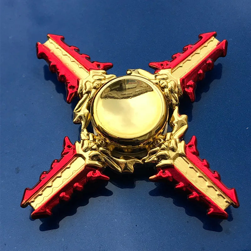Anime Metal Fidget Spinner Zinc Alloy Silent Stress Relief Toy