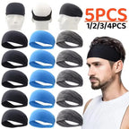 Elastic Sports Sweat Wicking Headband for Running & Yoga