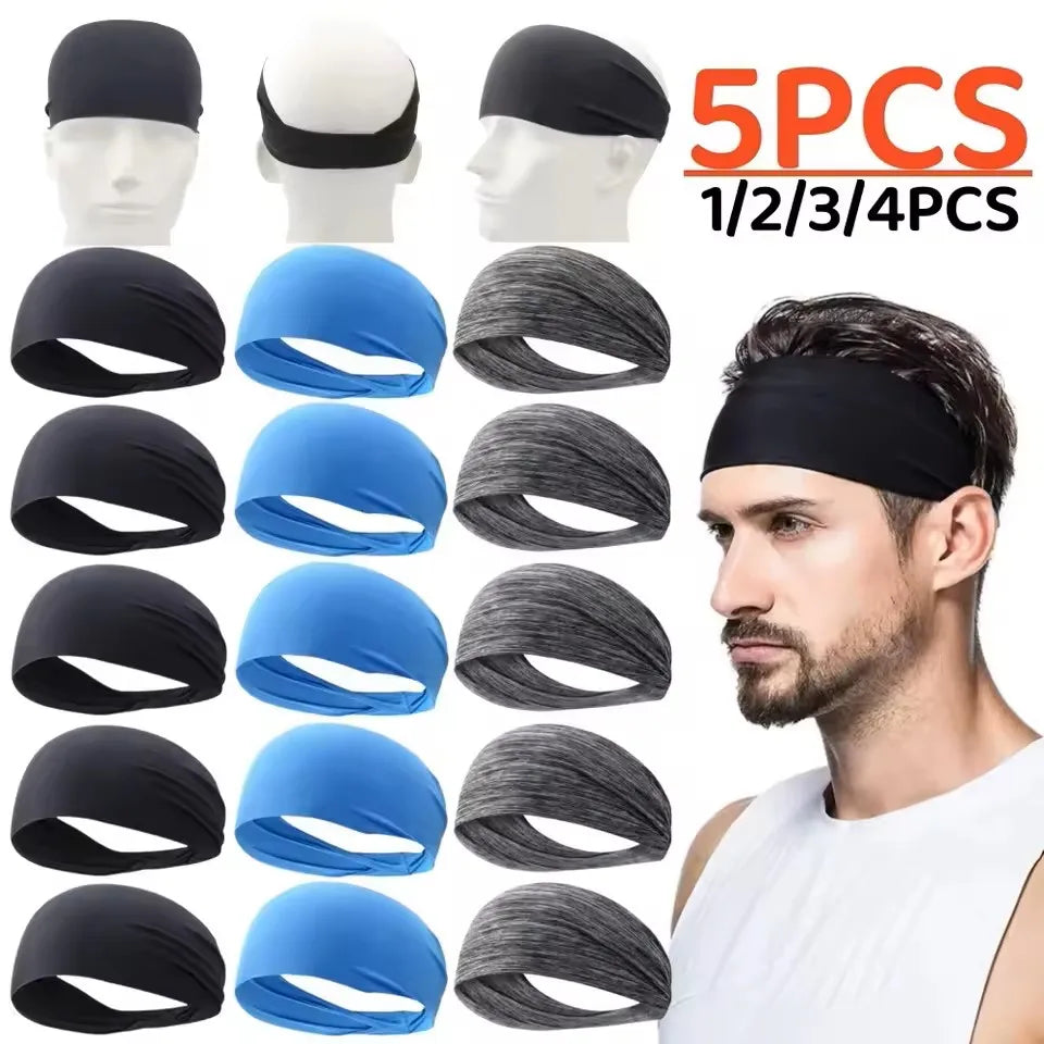Elastic Sports Sweat Wicking Headband for Running & Yoga