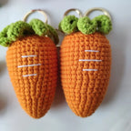 Cute Fruit Crochet Keychain Strawberry Cherry Bag Charm