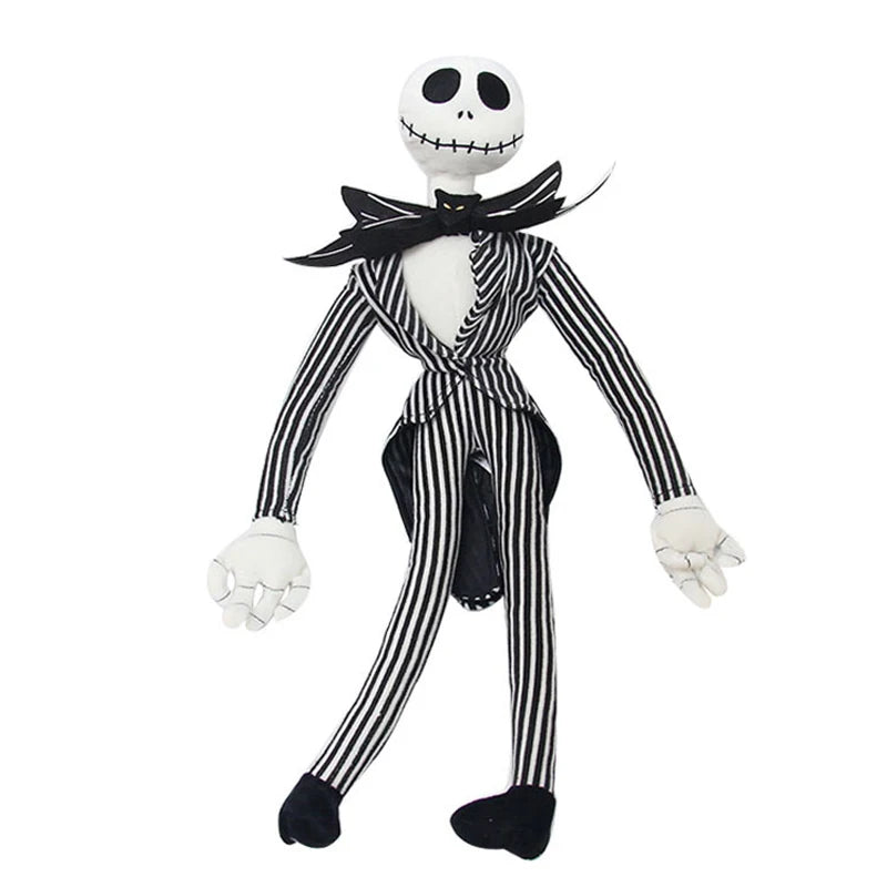 25cm Cartoon Anime Halloween The Nightmare Before Christmas Horror Pumpkin Skeleton Composite Plush Doll Toy Children Kids Gift
